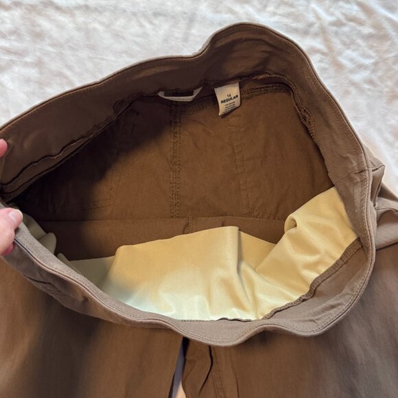 Westbound Dark Tan Bootcut Dress Pants with Tummy Control sz 16 EUC - Picture 3 of 10